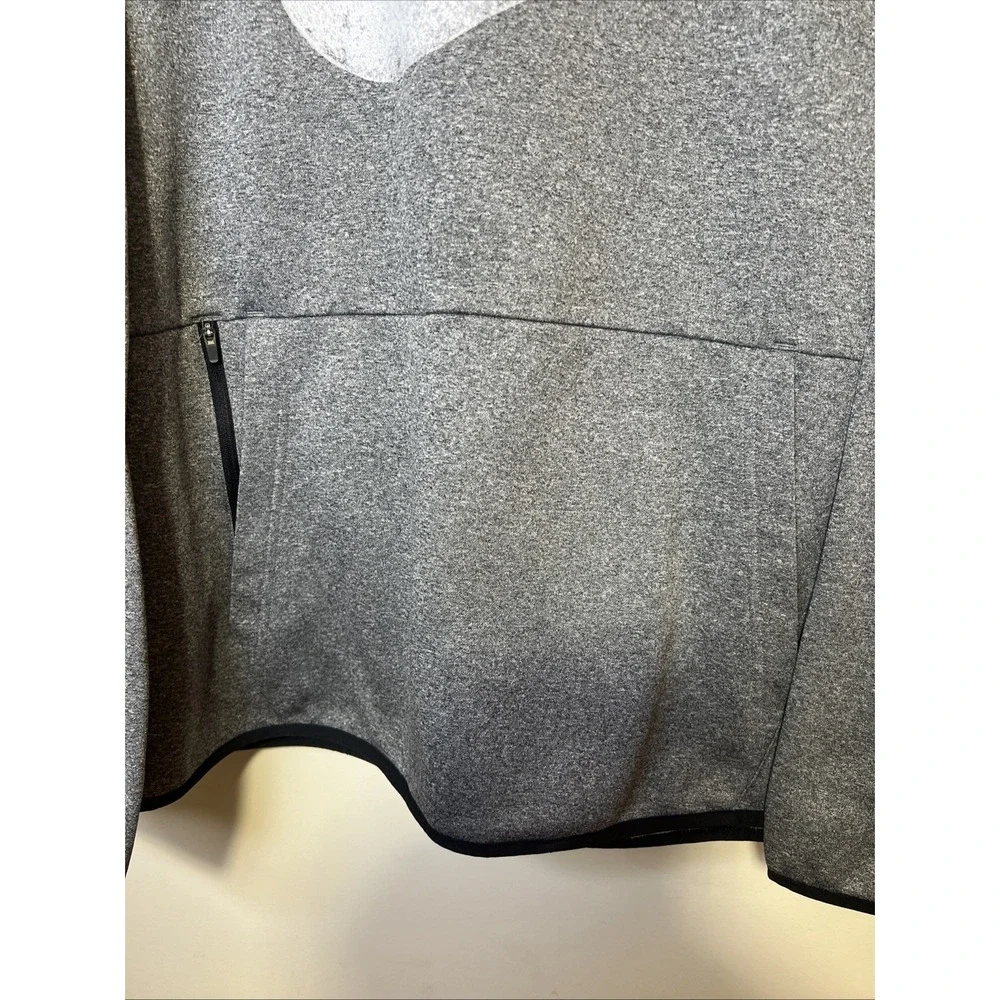 Nike Therma-FIT Men's XL Gray Big Swoosh Pullover Hoodie FZ1072-010